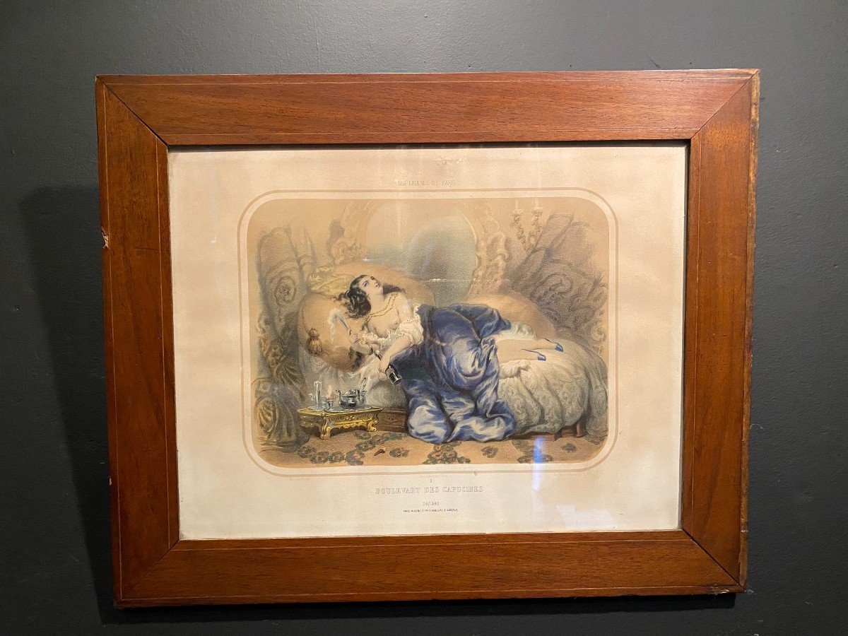 Pair Of Colored Lithographs.-photo-3