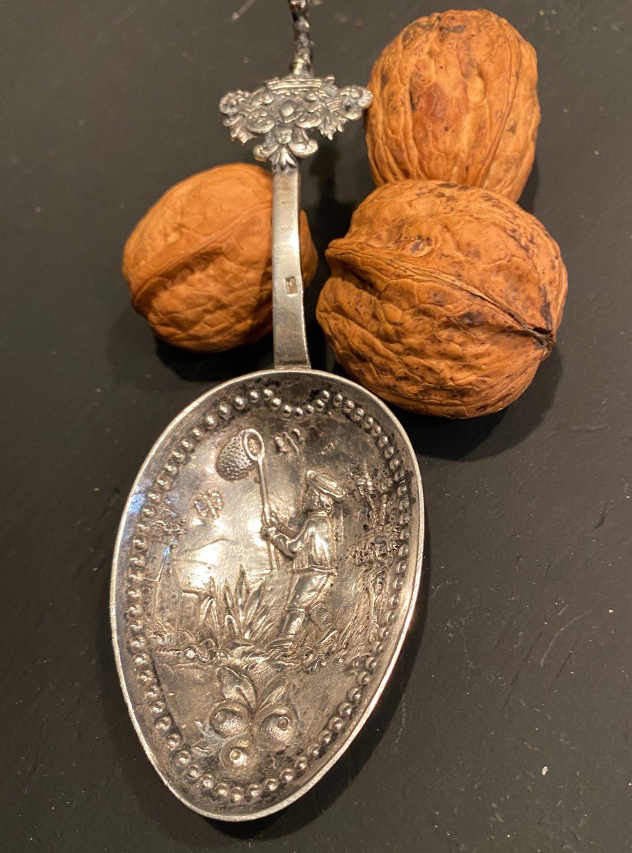 Cuillère De Mariage En Argent, La Chasse Aux Papillons-photo-2