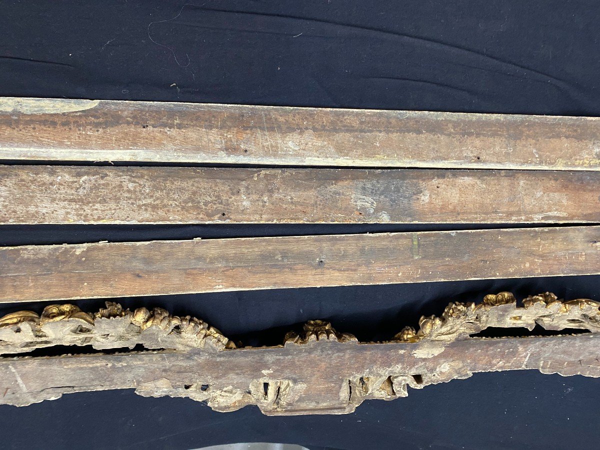18th Century Carved And Gilded Wood Chopsticks-photo-5