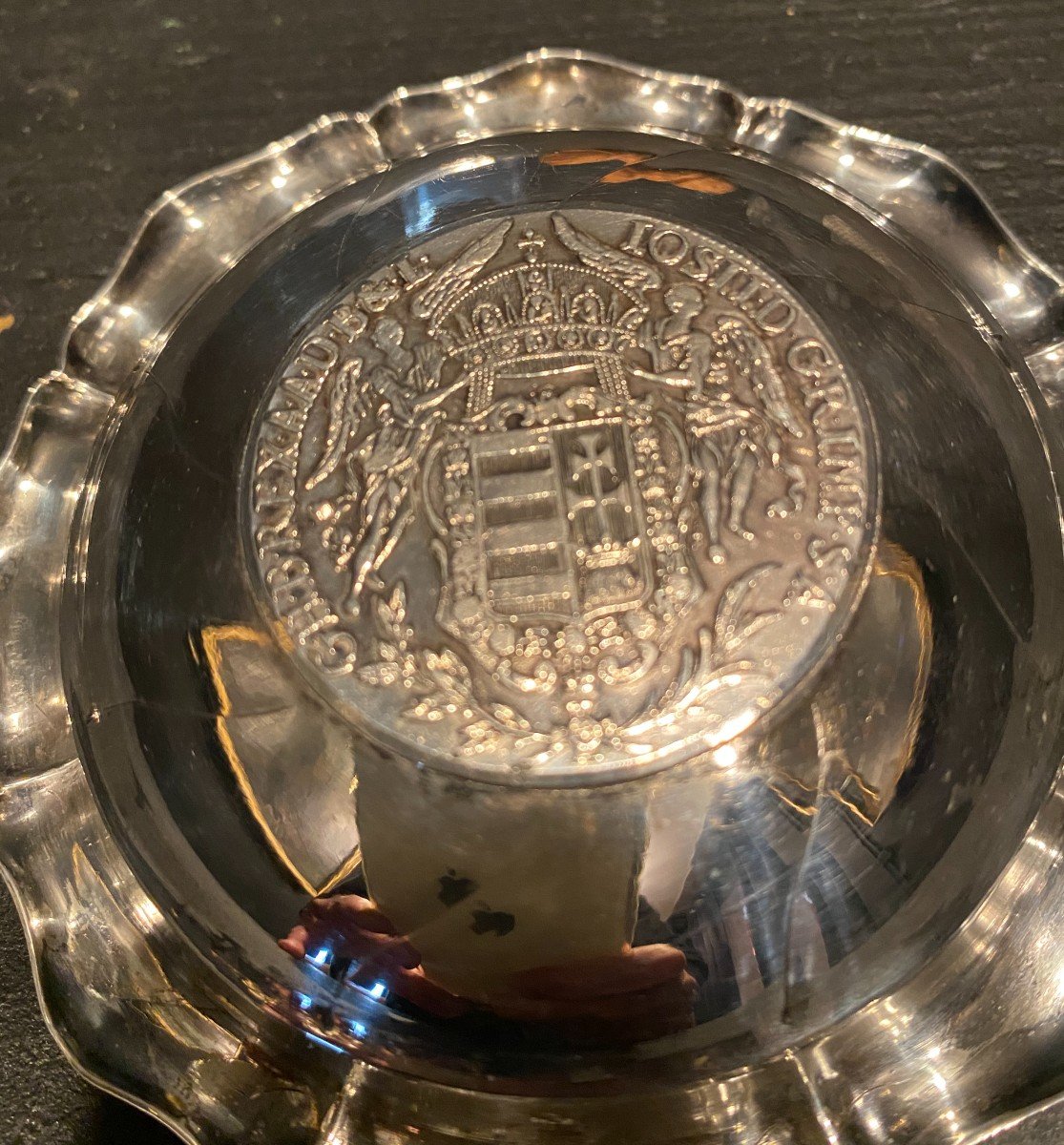 Thaler Hongrois XVIII° Monté En Coupelle.-photo-1