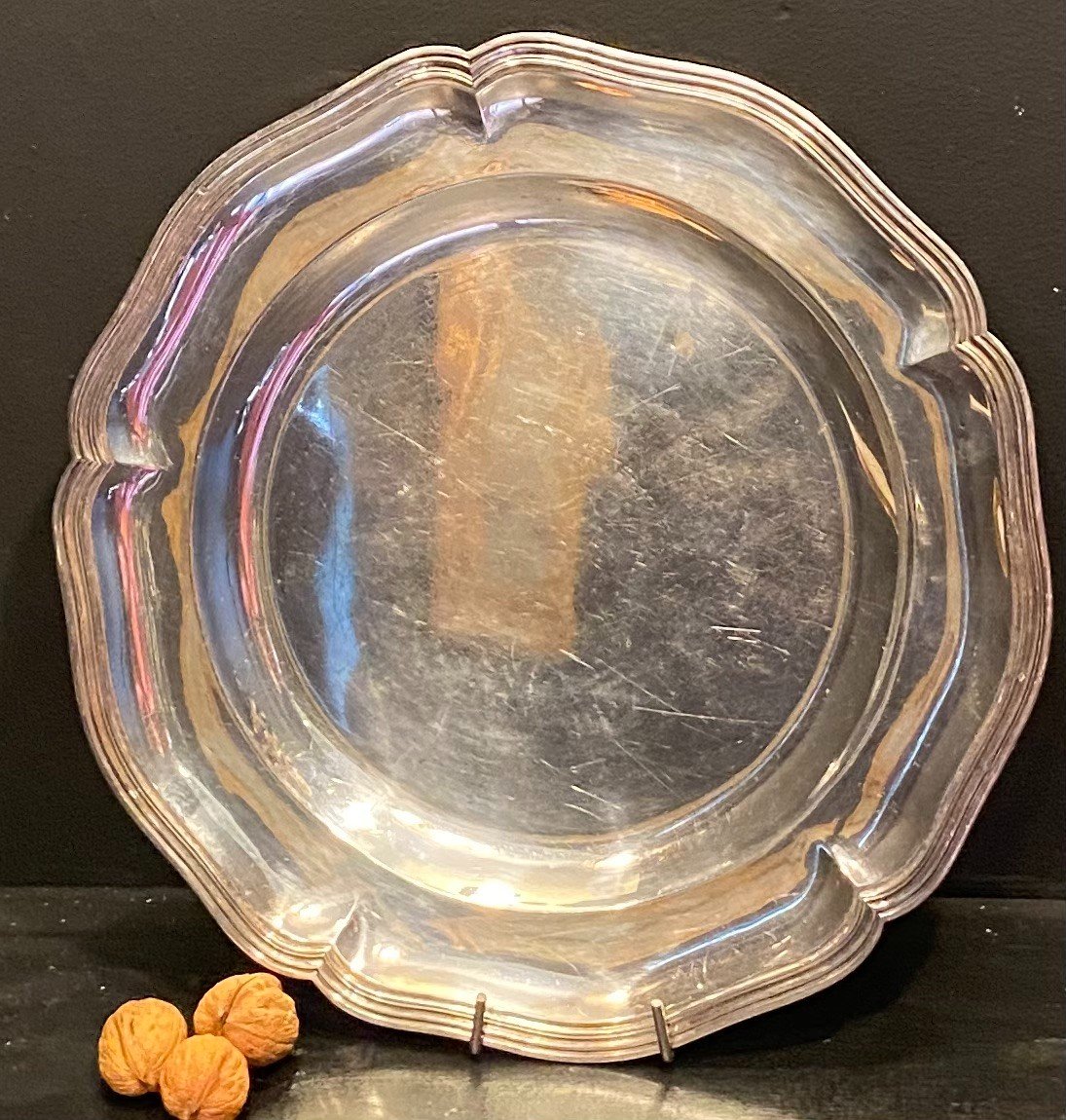 Plat Rond En Argent-photo-4