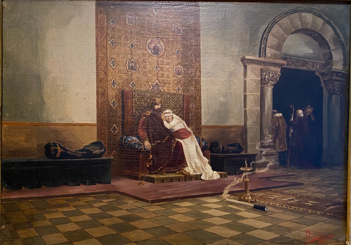 Tableau, Peinture Représentant Robert Le Pieux-photo-2