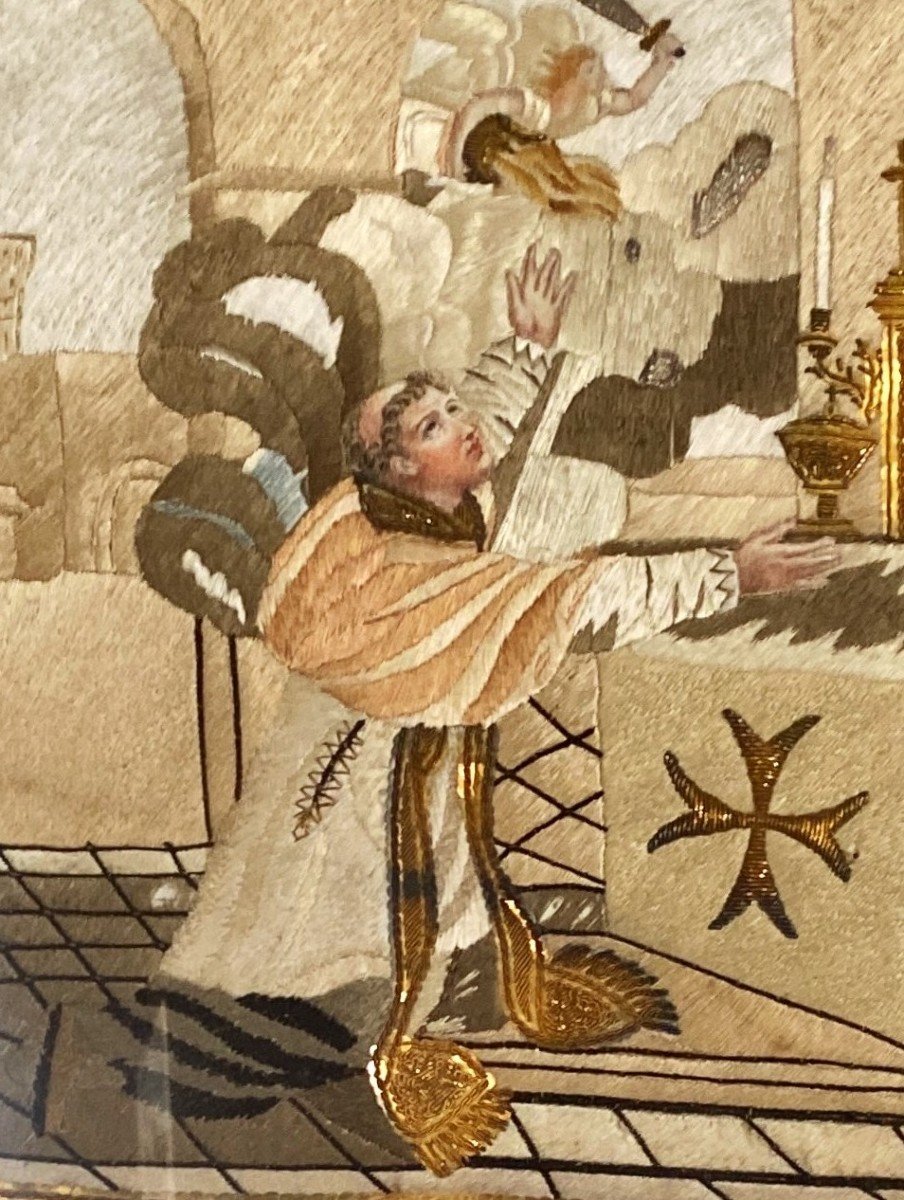 Painting, Saint Charles, Needle Painting-photo-3