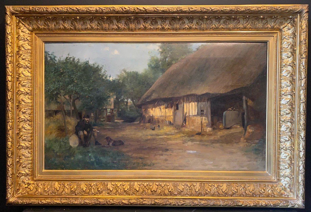 Large Painting, Painting Signed Je Delahaye