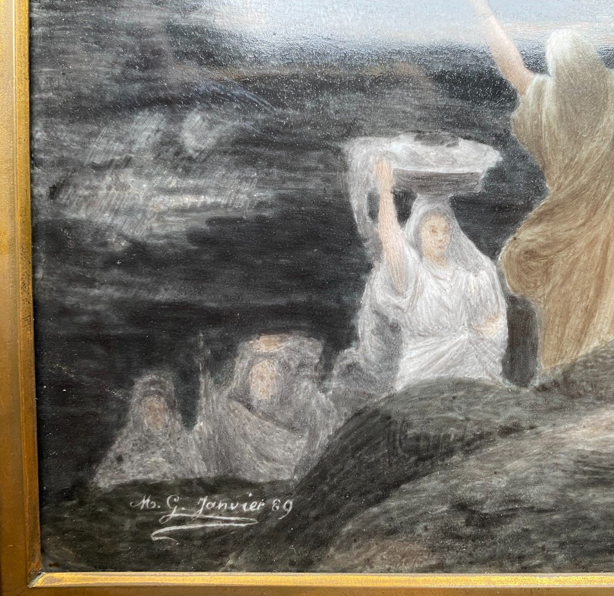 Tableau, Peinture Sur Porcelaine-photo-3