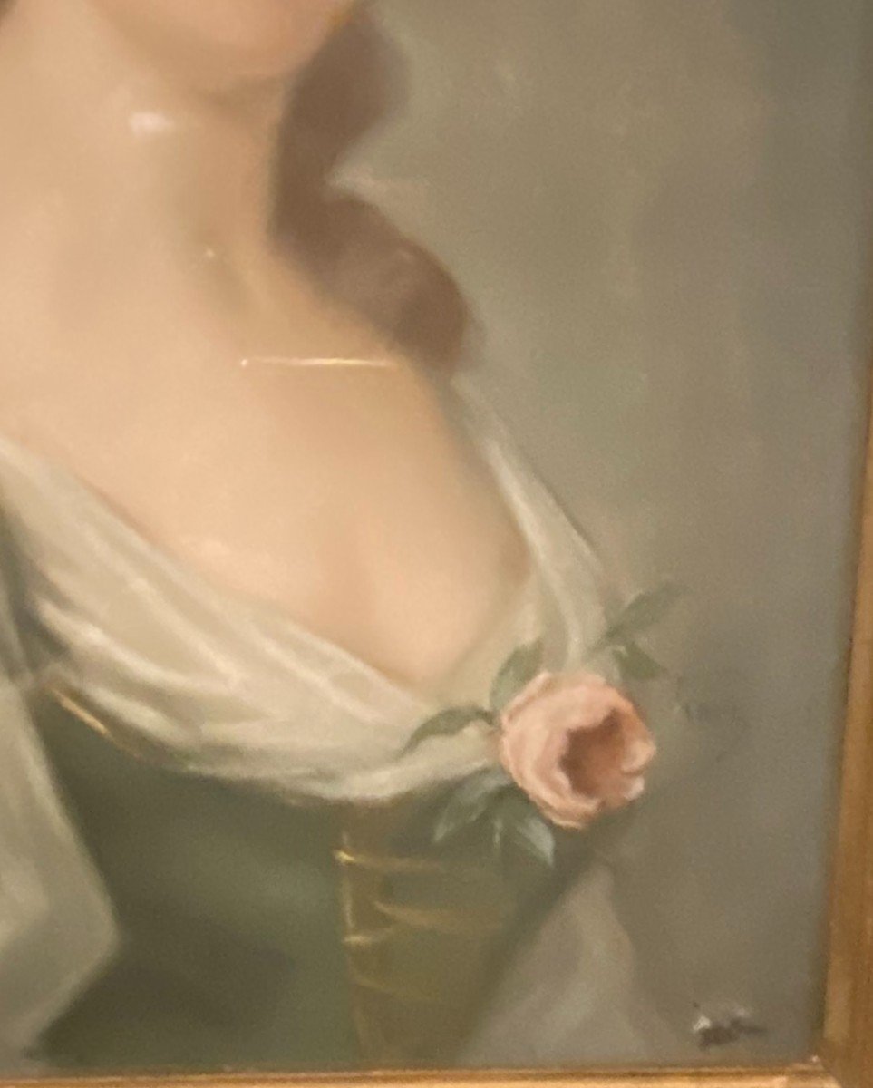 Deux Pastels, Portraits De Femme-photo-2