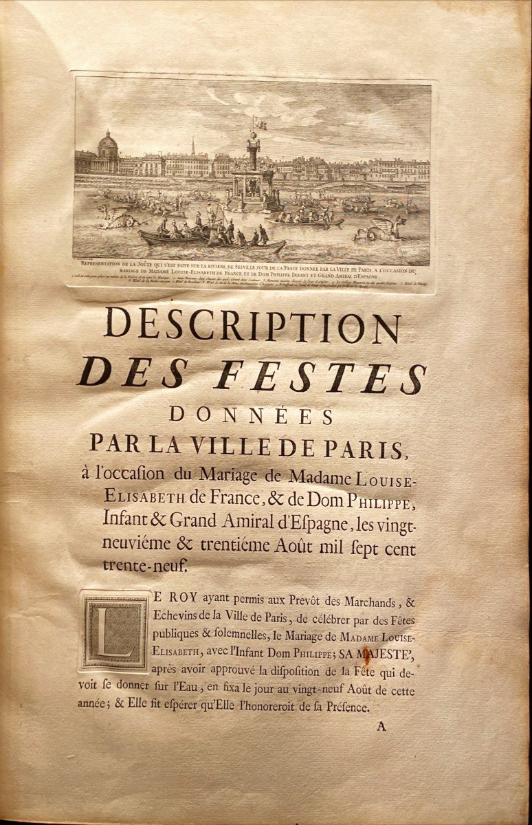 Livre De Fête–blondel Gabriel Rigaud Rousset Salley Servandoni Soubeyran. Description Des Fêtes-photo-3