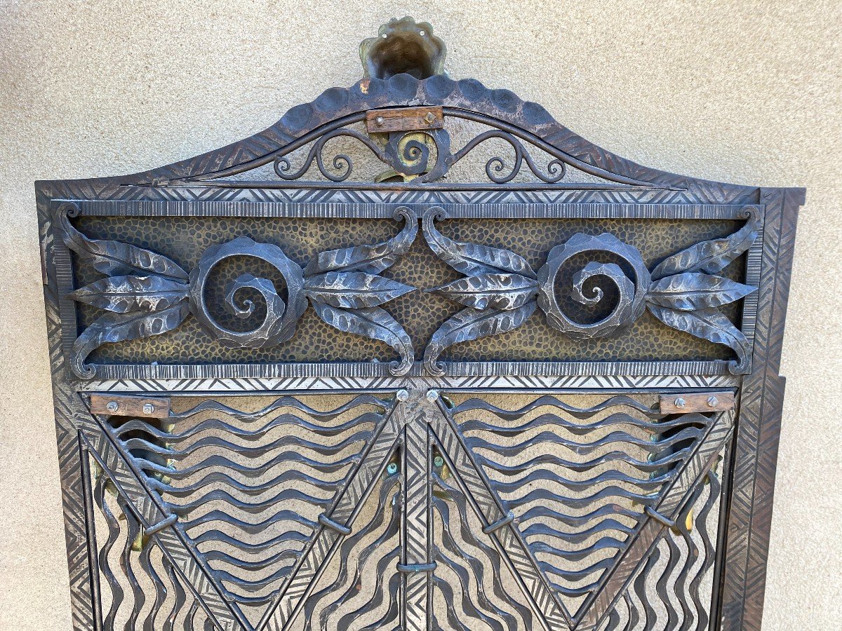 Porte Art Déco En Fer Forgé-photo-2