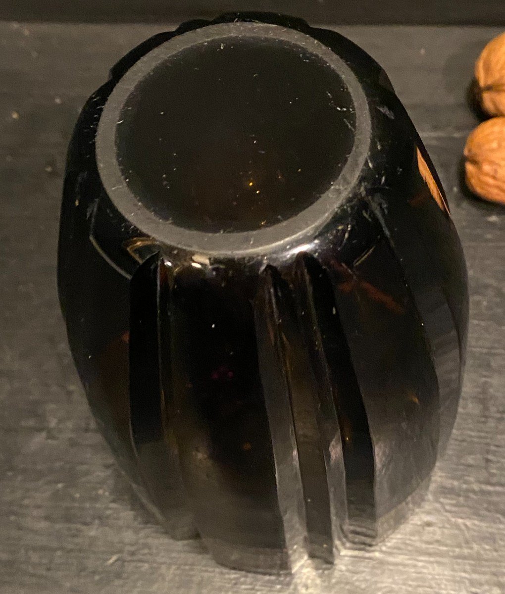 Vase Daum Brun Fumé-photo-1