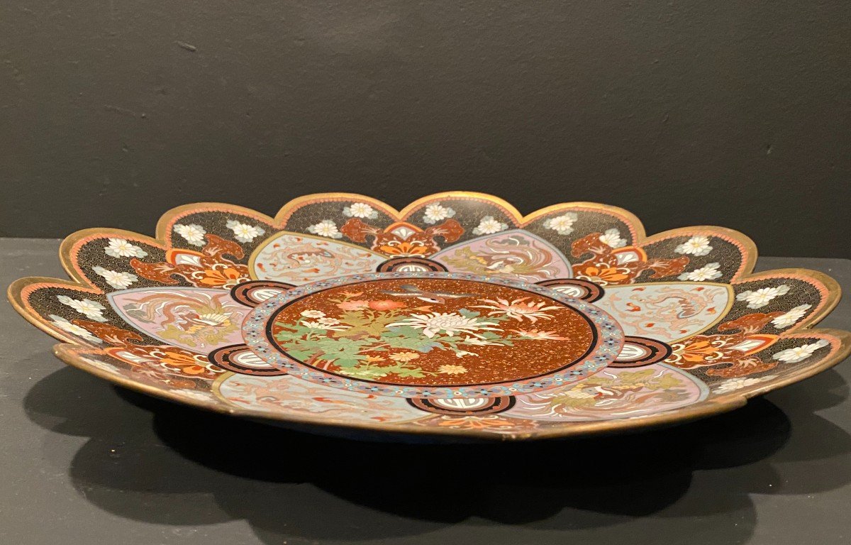 Plat Polylobé En Cloisonné-photo-4