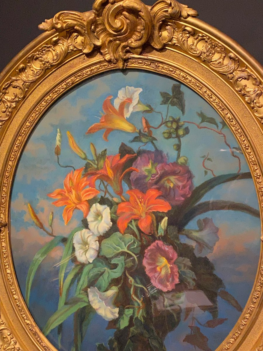 Painting, Pastel Flowers-photo-1