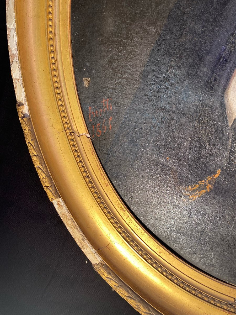 Large Portrait Of A Man To Be Restored-photo-1