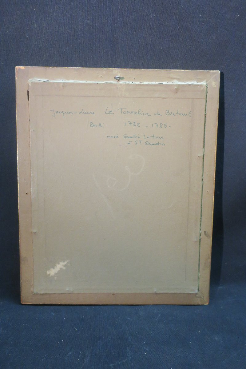 Pastel d'époque XIX° Représentant Jacques Laure Le Tonnelier De Breteuil-photo-2