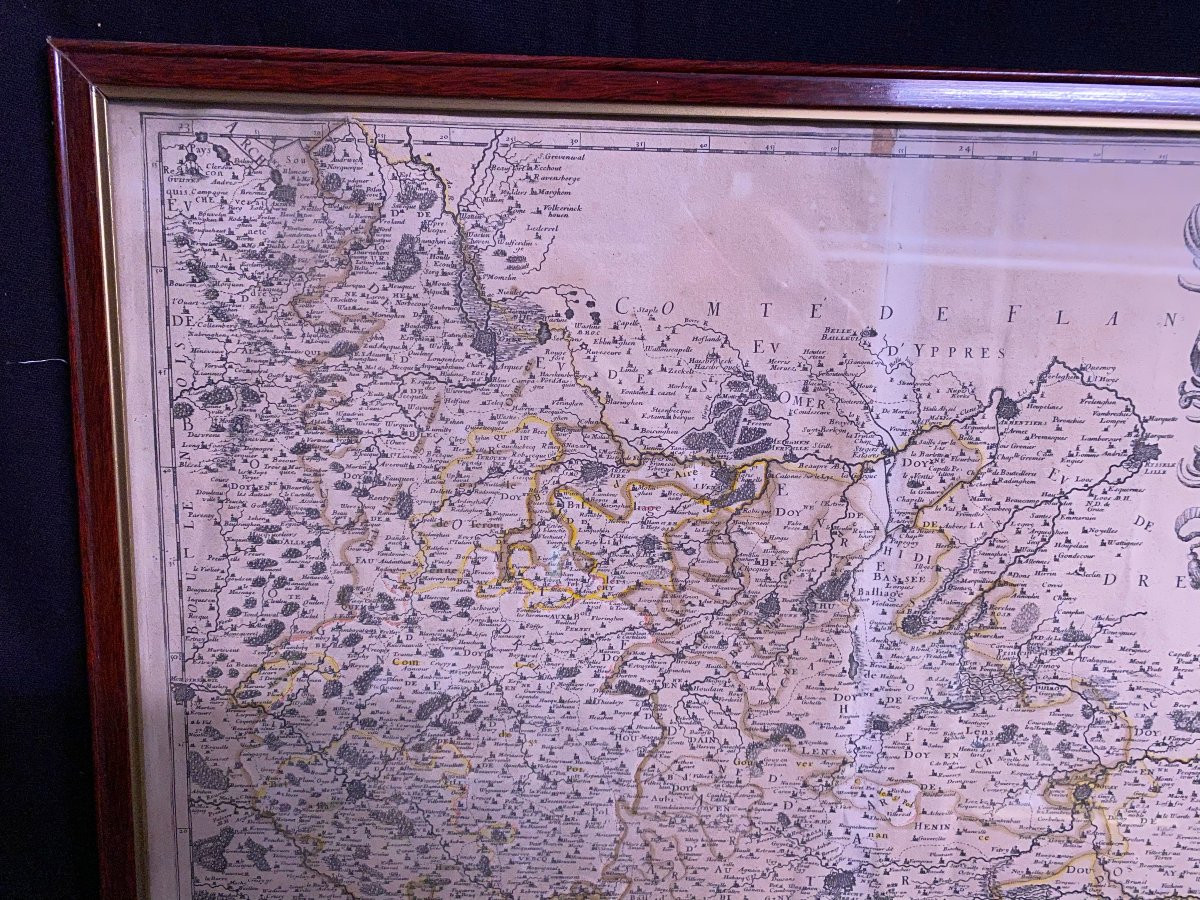 Plan De l'évêché De Arras, époque XVIII°-photo-3