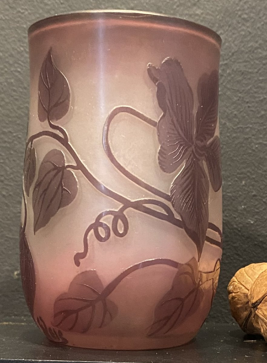 Art Nouveau Vase Signed Weis-photo-2