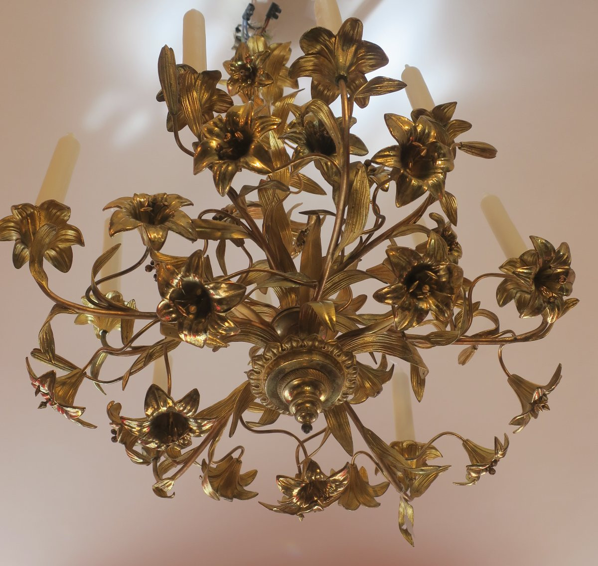Lustre Aux Fleurs De Lys-photo-2