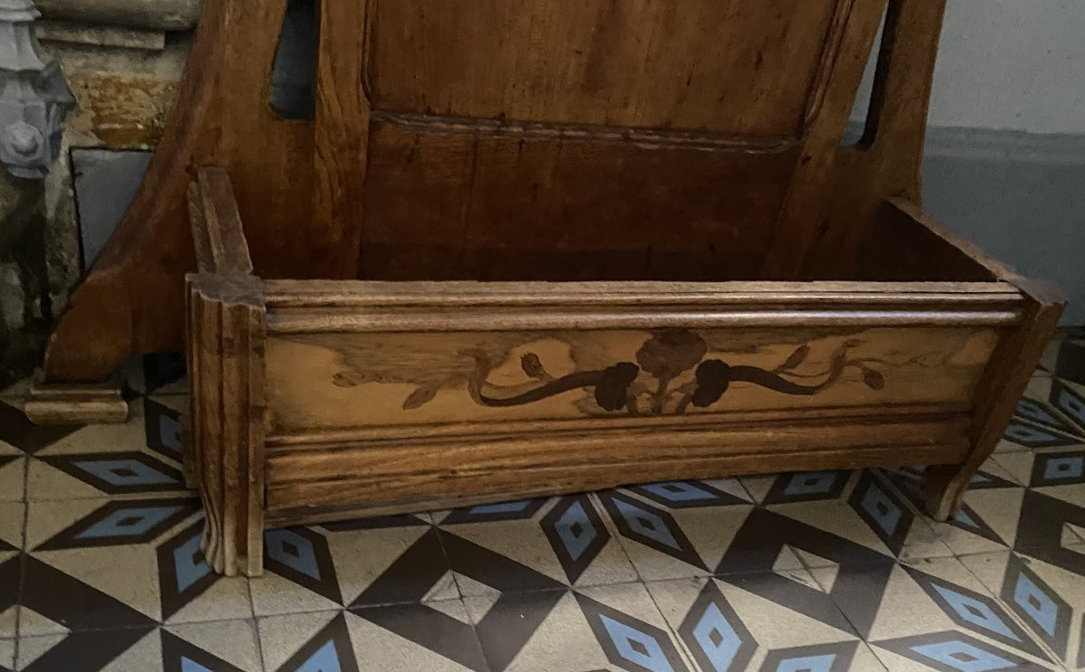 Art Nouveau Coat Rack By Gallé, Nancy School-photo-3