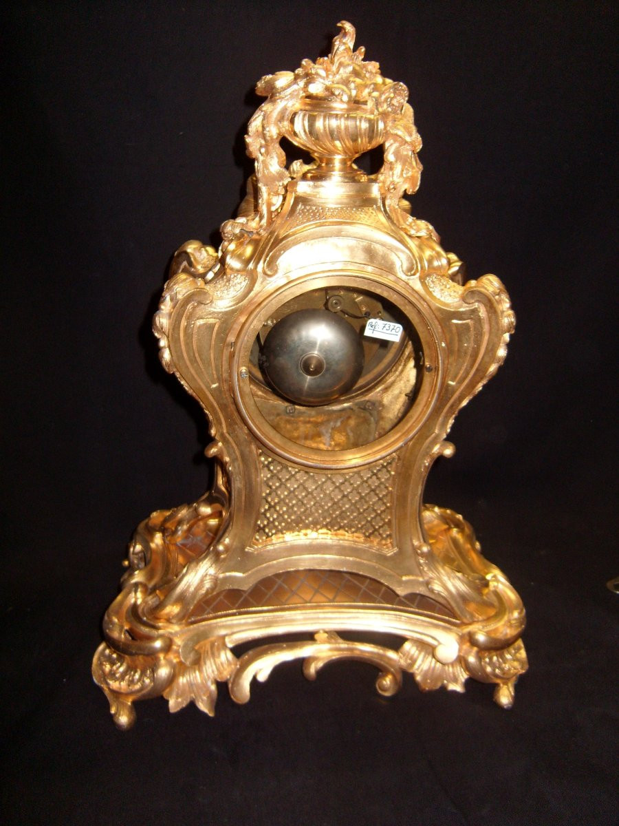 pendule de Daubrée, en bronze doré-photo-1