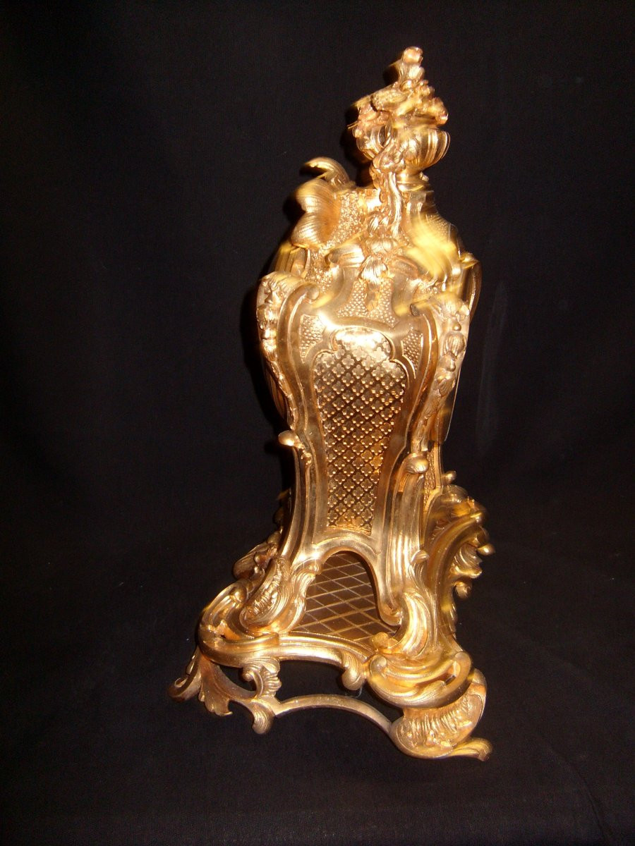 pendule de Daubrée, en bronze doré-photo-2