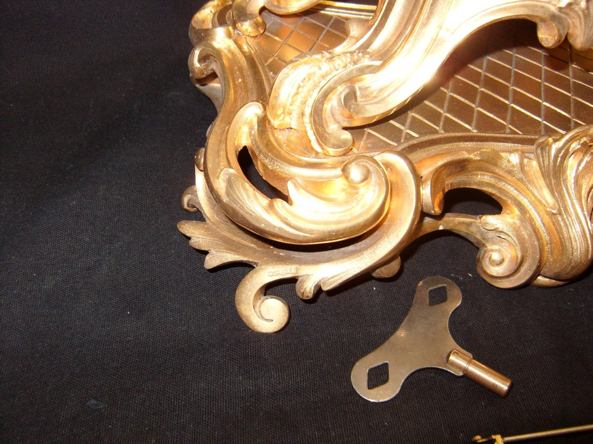 pendule de Daubrée, en bronze doré-photo-5