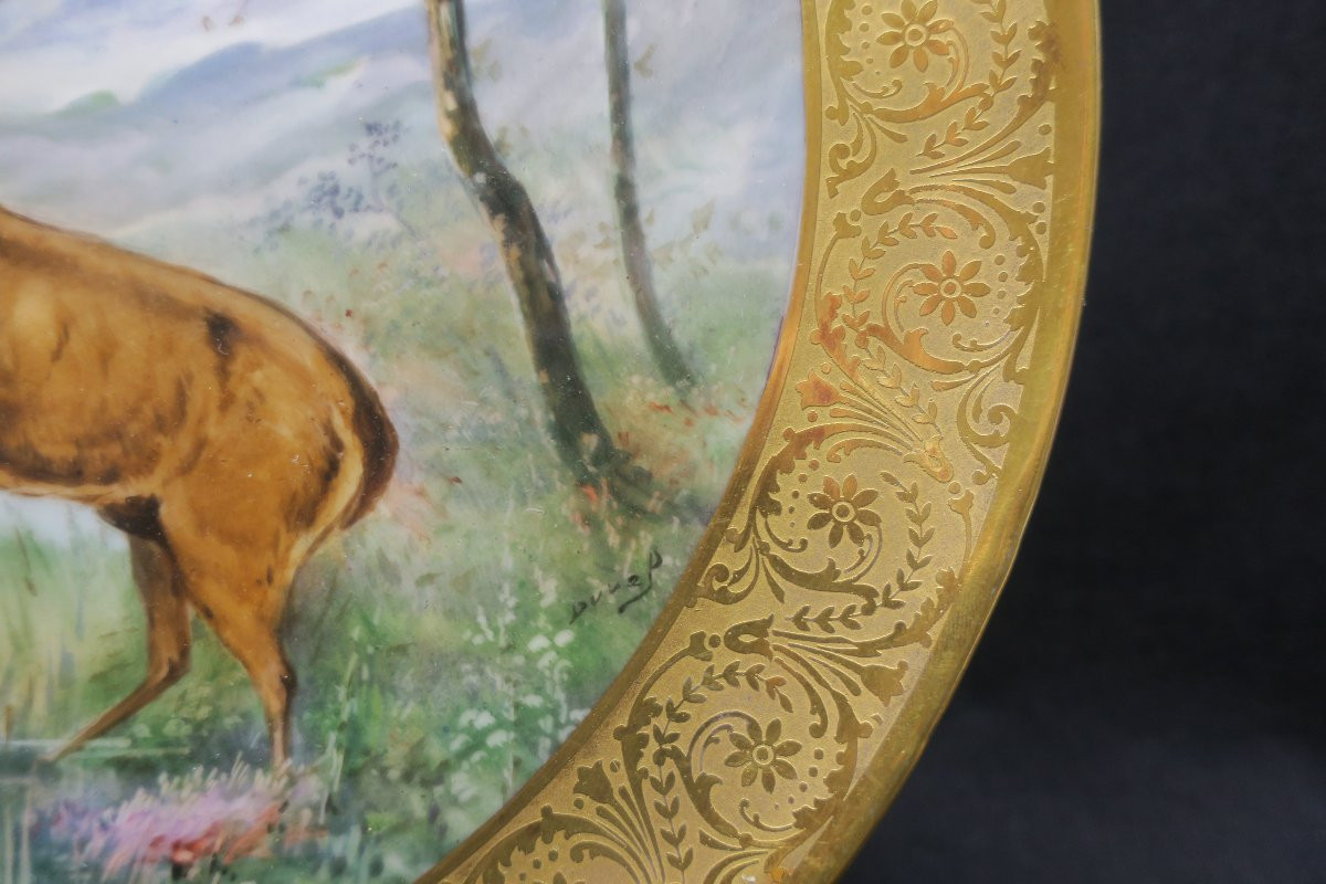 paire de plats en porcelaine de limoges-photo-1