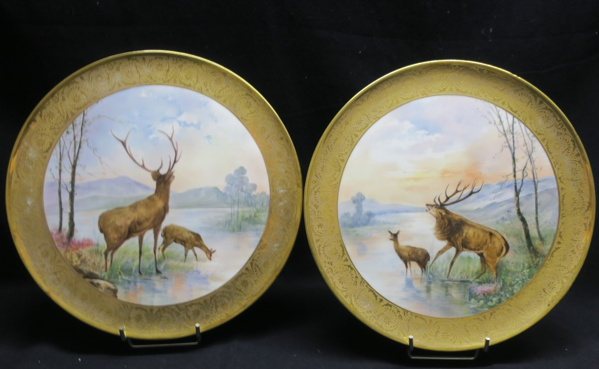 paire de plats en porcelaine de limoges