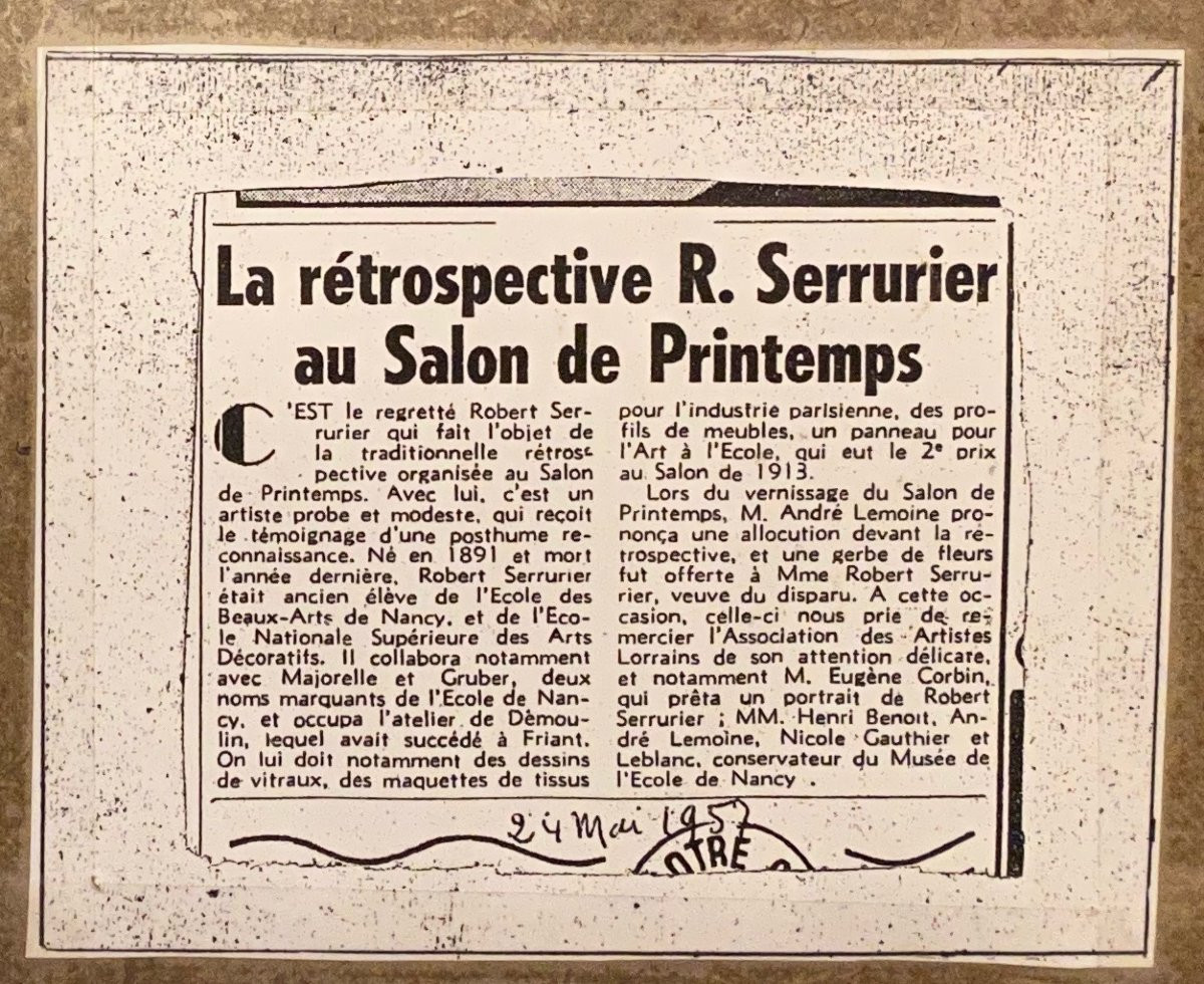 Tableau, bord du lac signé Serrurier-photo-1