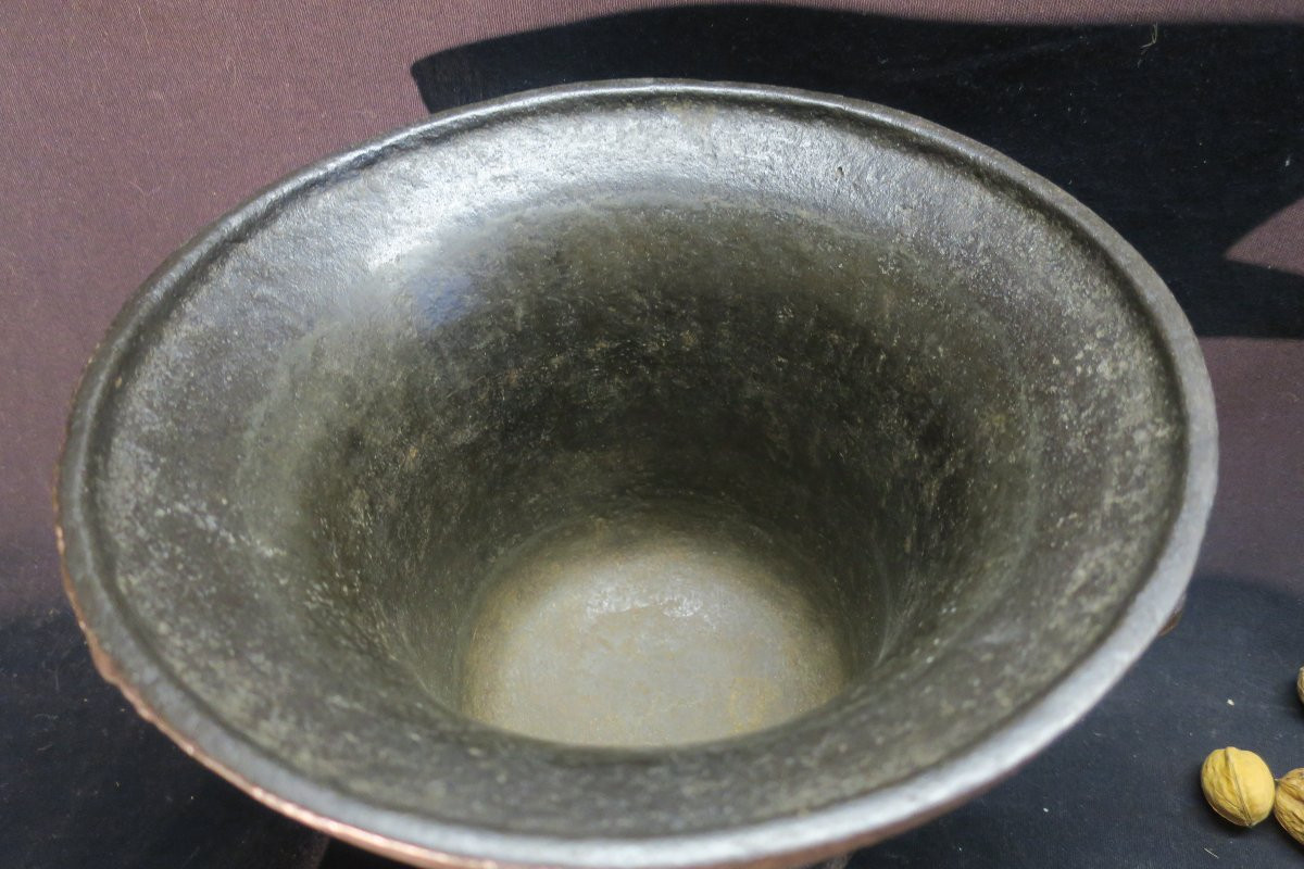 grand mortier en fonte du XVIII° siècle-photo-4