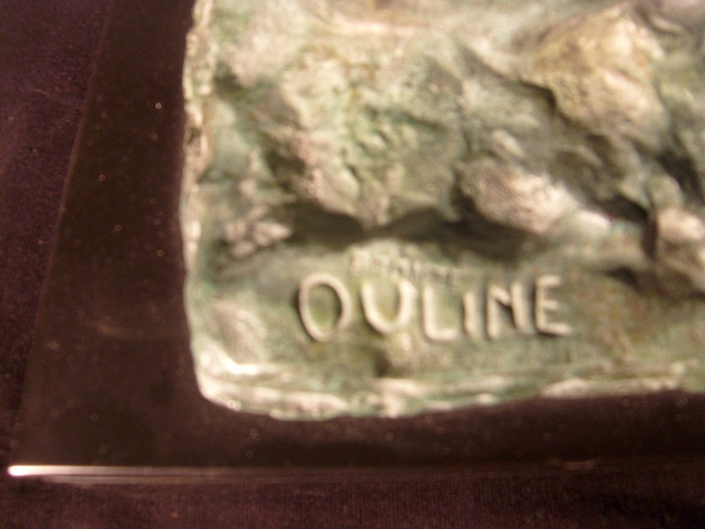 Bronze Bust Of Jean Mermoz Signed Ouline-photo-6