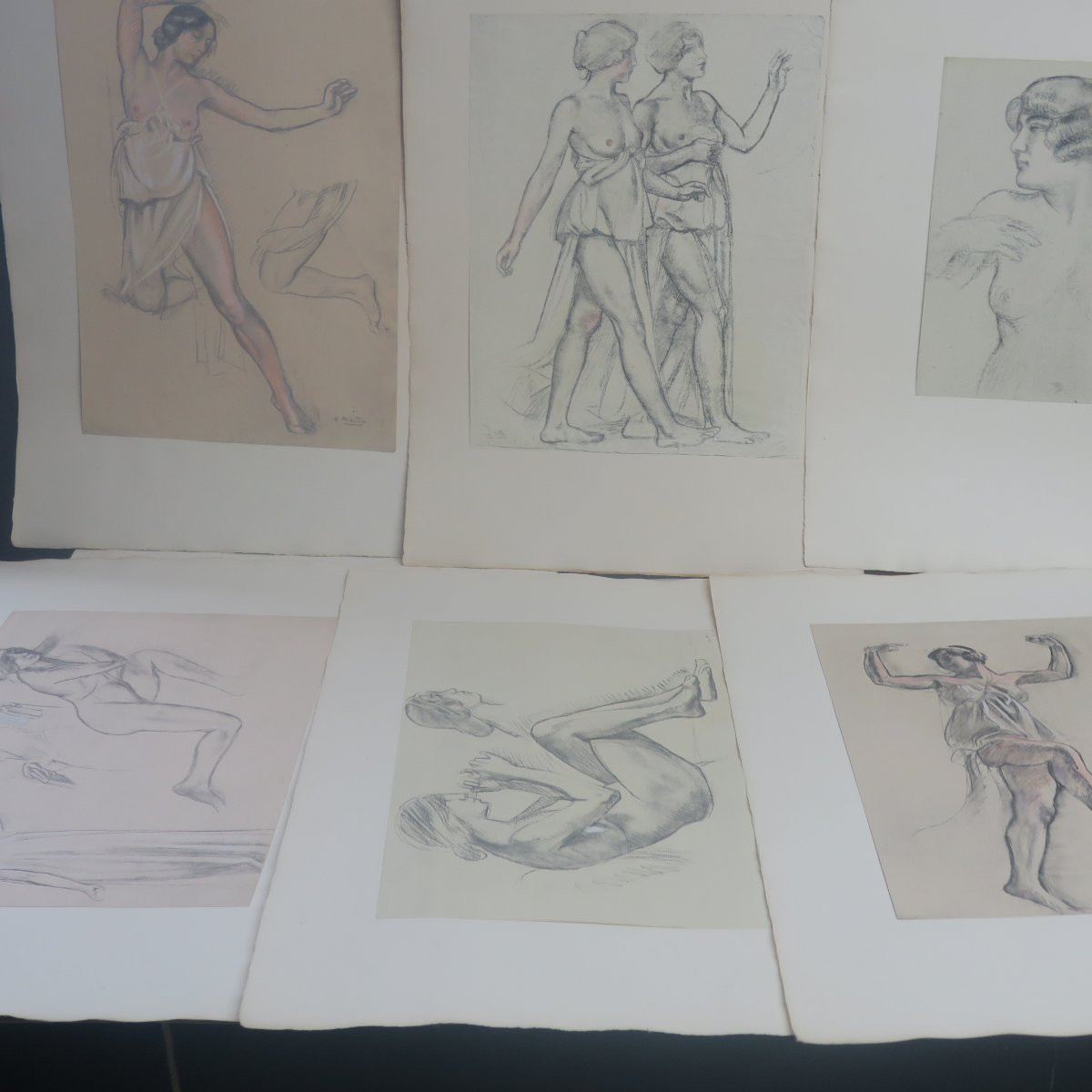 Maurice Denis,. vingt cinq Ssanguines, dessins réhaussés et dessins reproduits e-photo-4