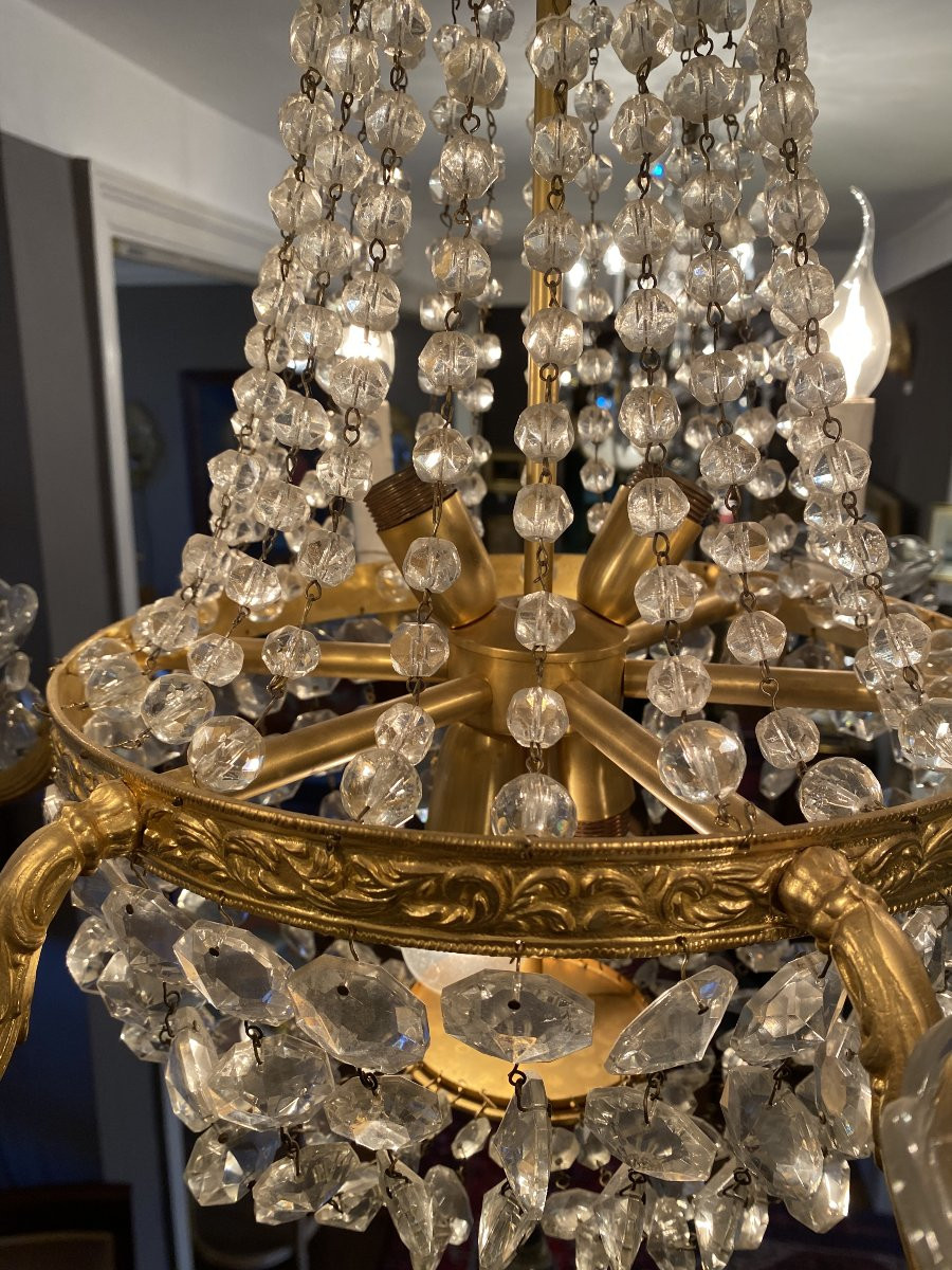 lustre mongolfière à 6 bras de lumière-photo-2