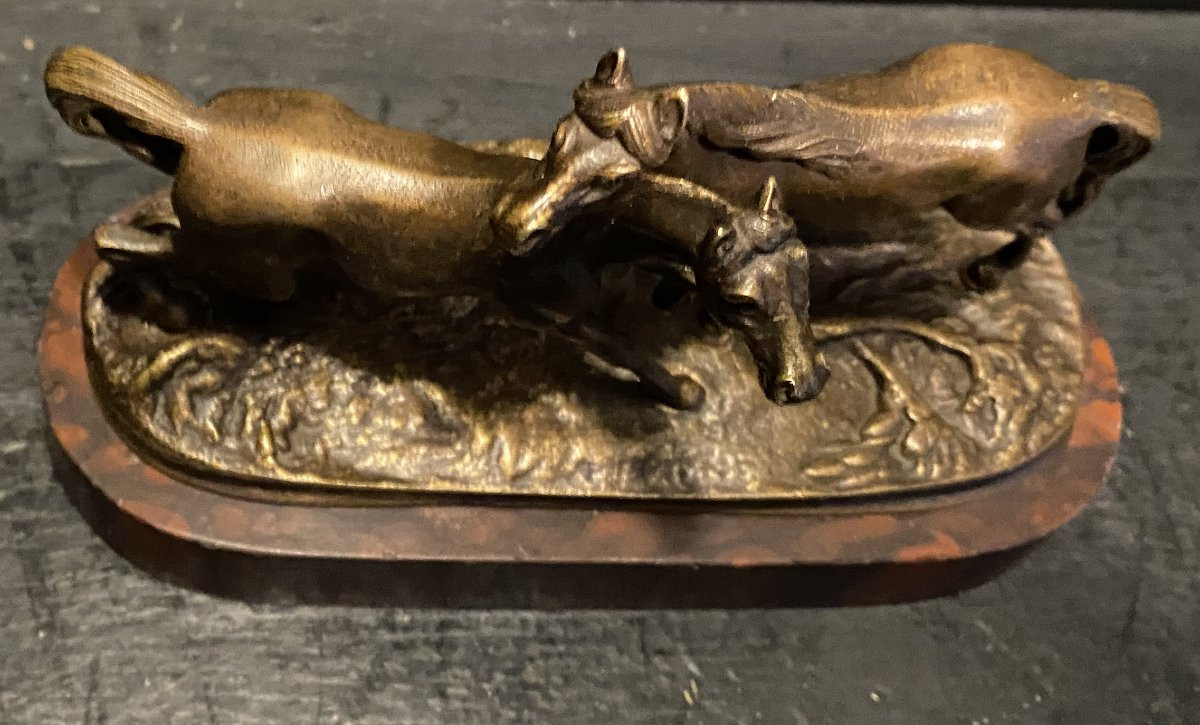 deux chevaux, petit bronze-photo-4
