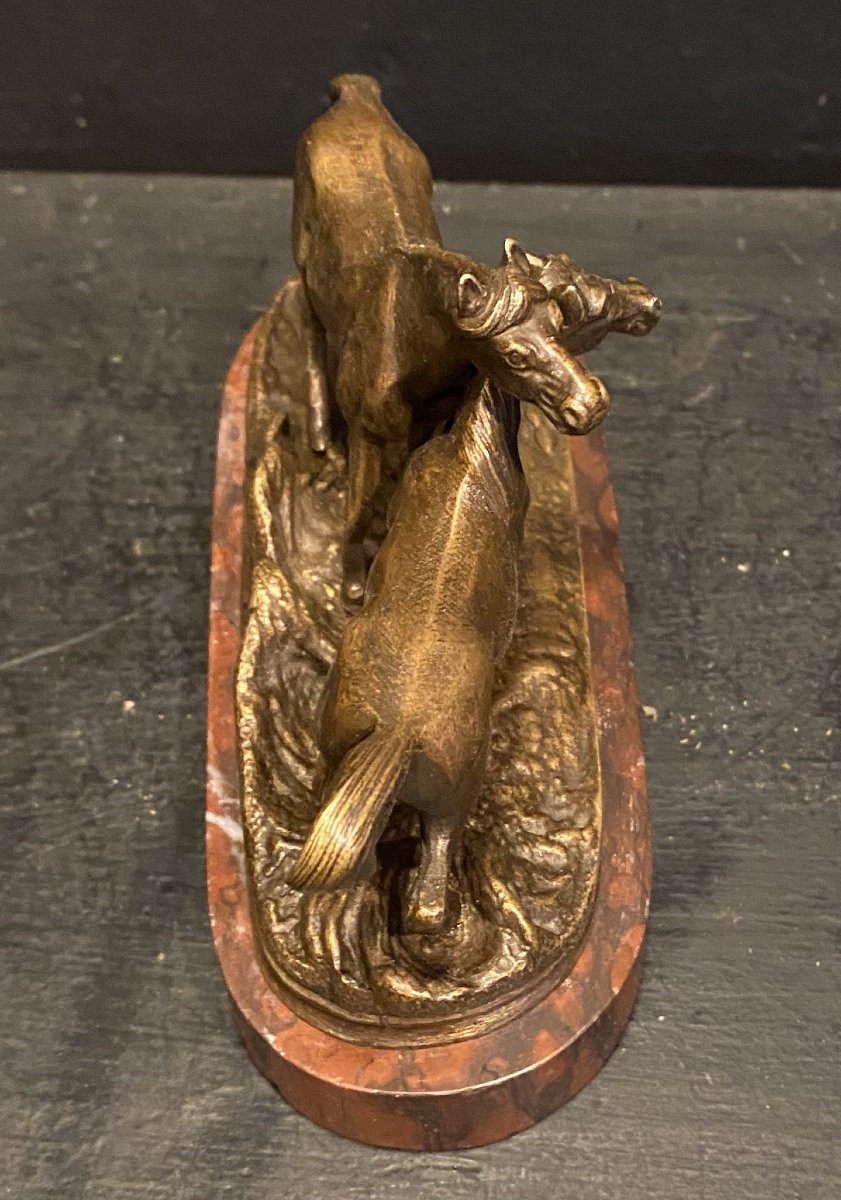 deux chevaux, petit bronze-photo-1