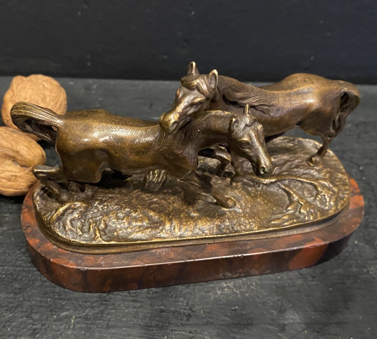 deux chevaux, petit bronze-photo-7