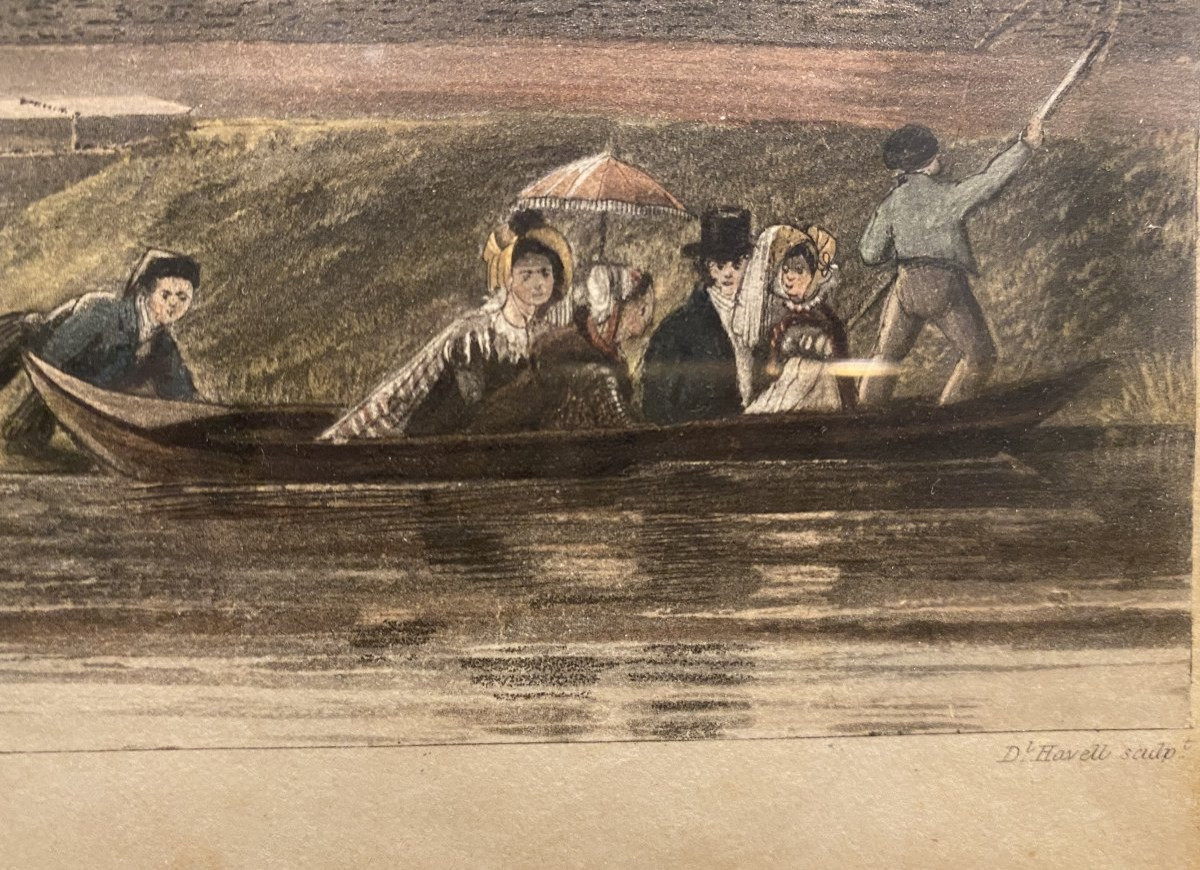 Saint Cloud, gravure colorée du XIX°-photo-4