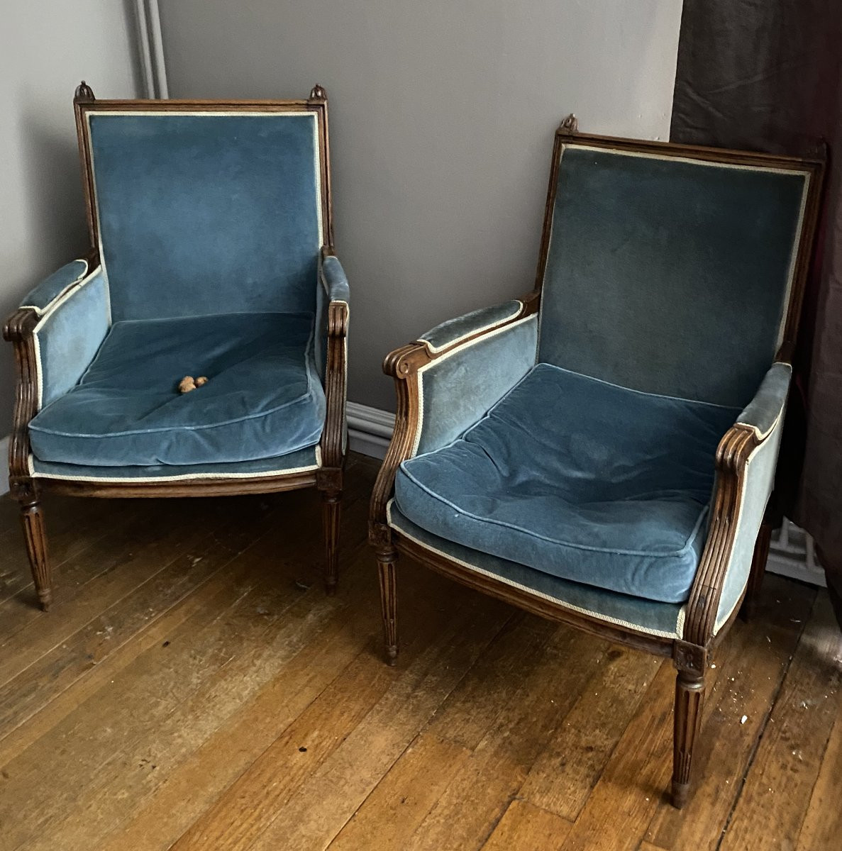 paire de bergères XVIII°-photo-3