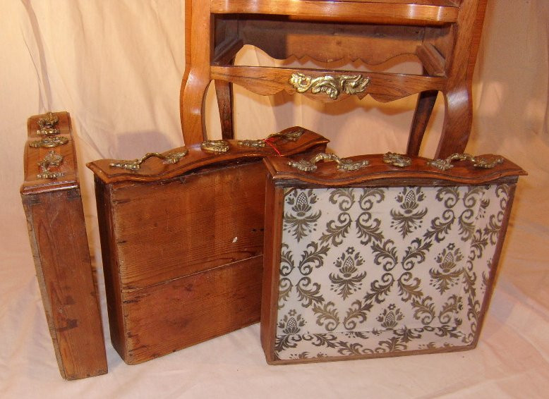 chevet Louis XV marqueté toutes faces -photo-4
