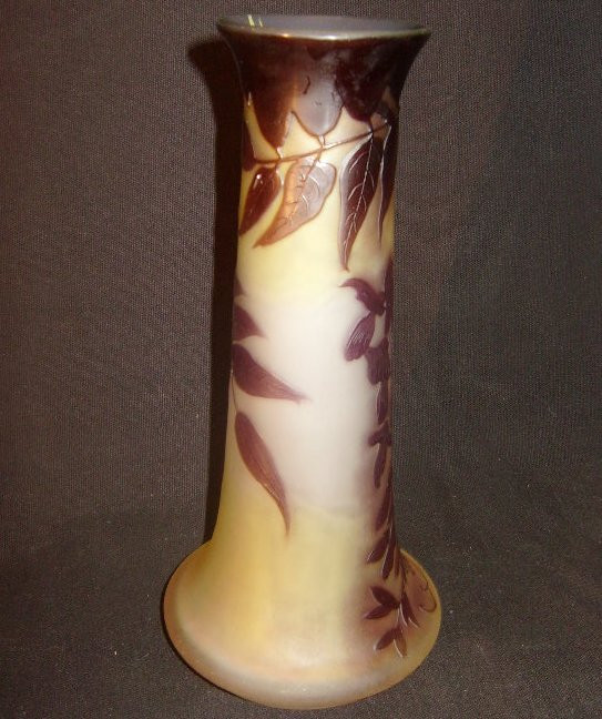 vase Gallé à décor de glycine-photo-2