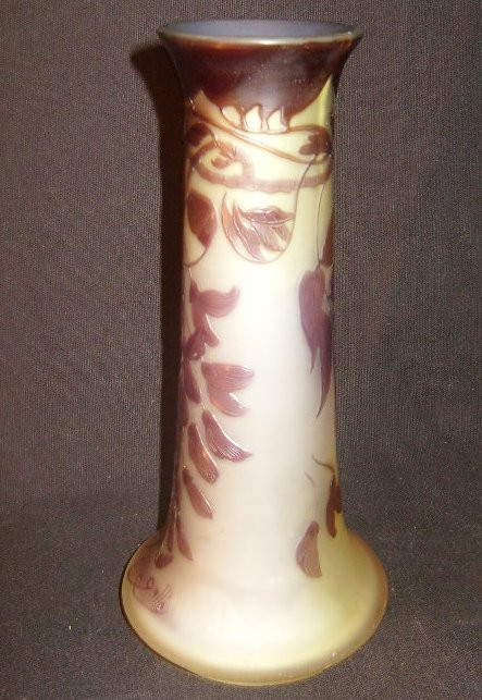 vase Gallé à décor de glycine-photo-3