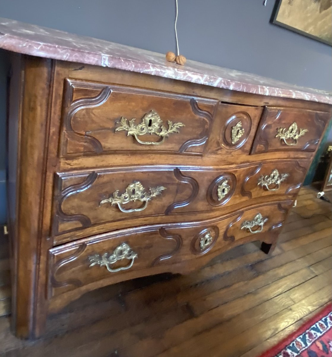 commode en noyer du XVIII° siècle-photo-6