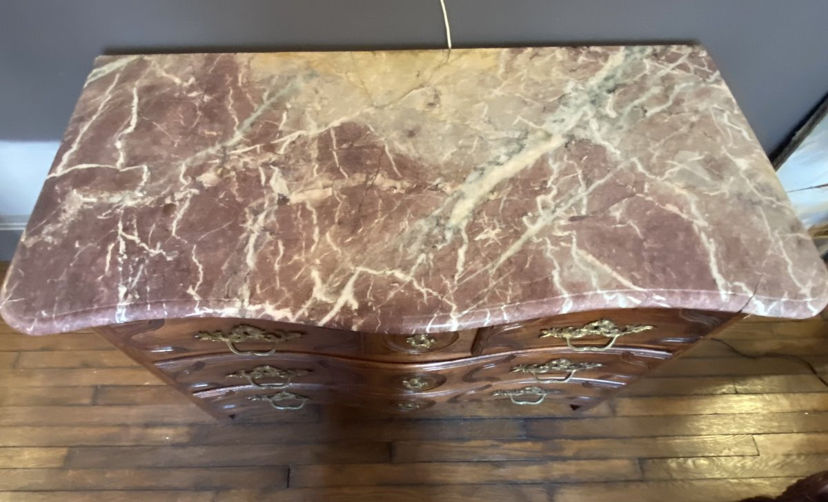 commode en noyer du XVIII° siècle-photo-7