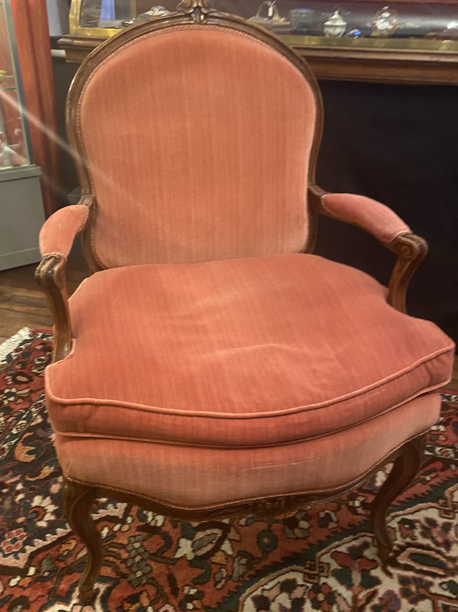 fauteuil à la reine d'époque Louis XV