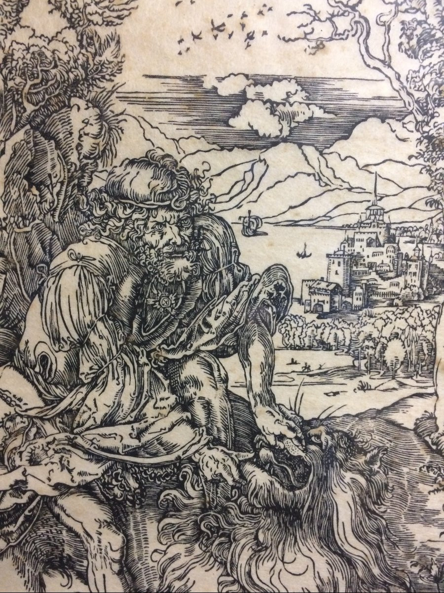 gravure, la tentation de saint Antoine de A Dürer-photo-2