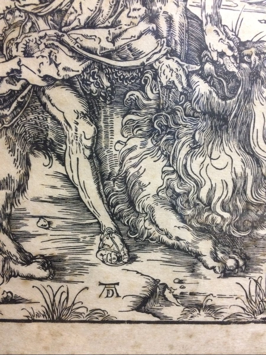 gravure, la tentation de saint Antoine de A Dürer-photo-3
