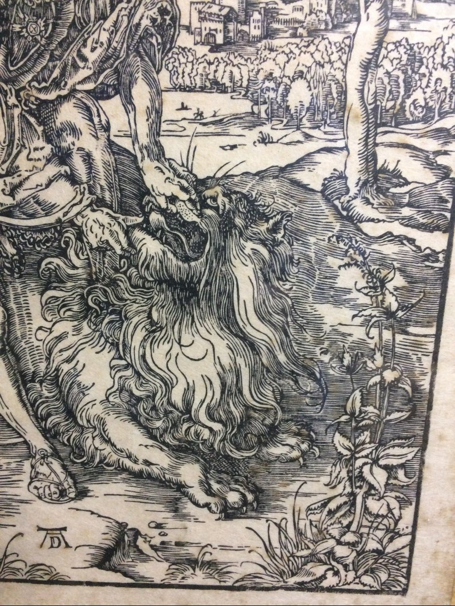 gravure, la tentation de saint Antoine de A Dürer-photo-5