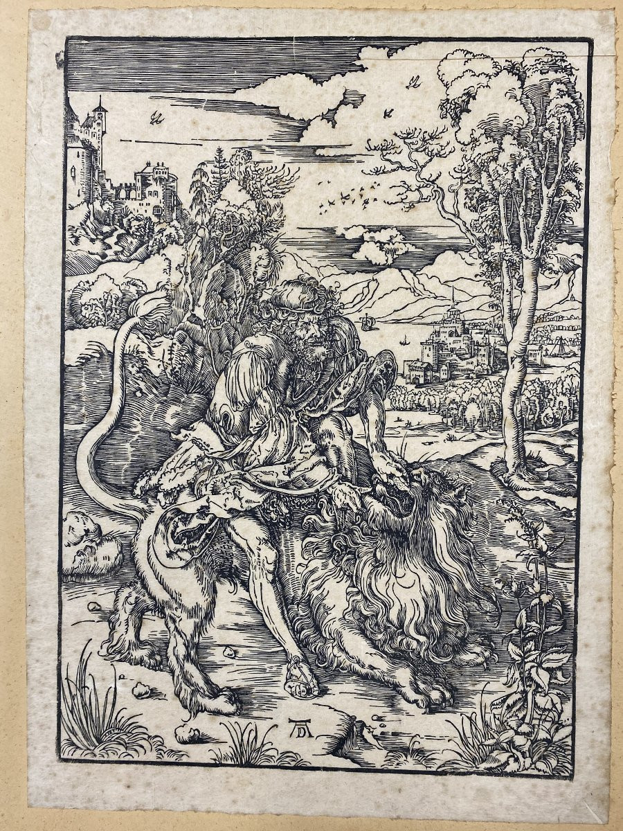gravure, la tentation de saint Antoine de A Dürer-photo-7