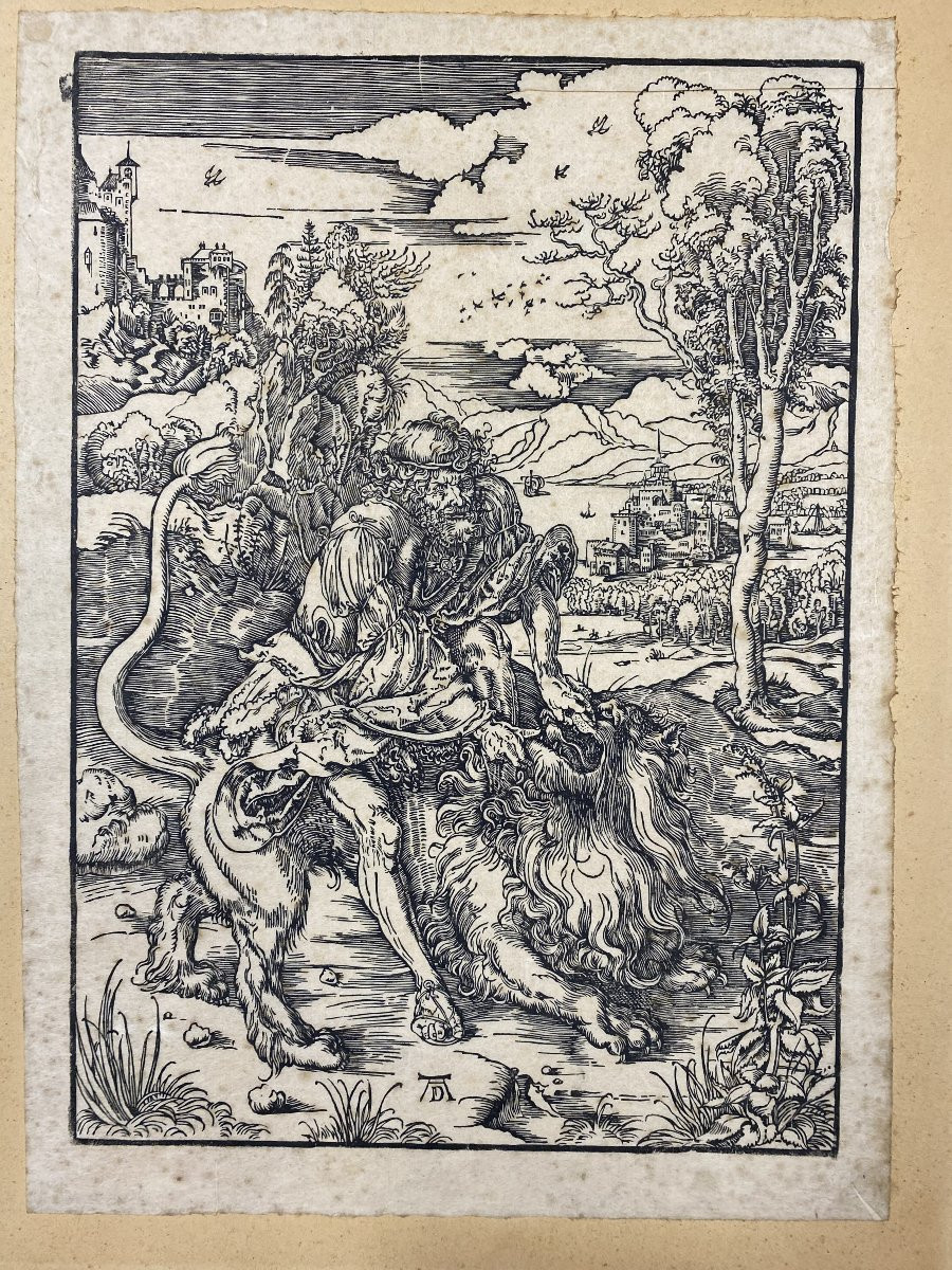 gravure, la tentation de saint Antoine de A Dürer-photo-8