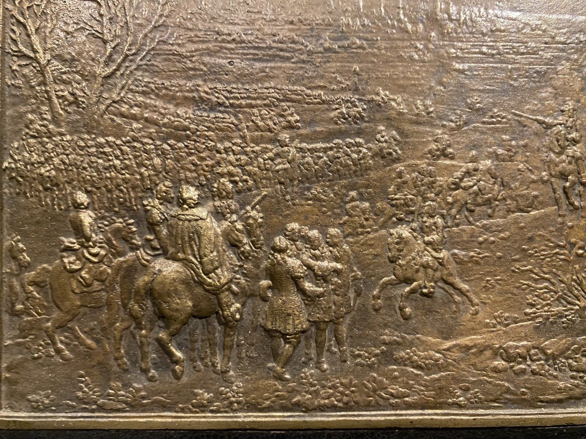 Bronze Bas-relief Dating From The 17th Century-photo-1