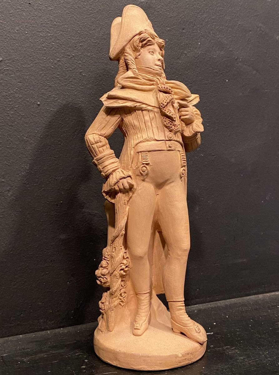 statuette en terre cuite représentant un incroyable -photo-3