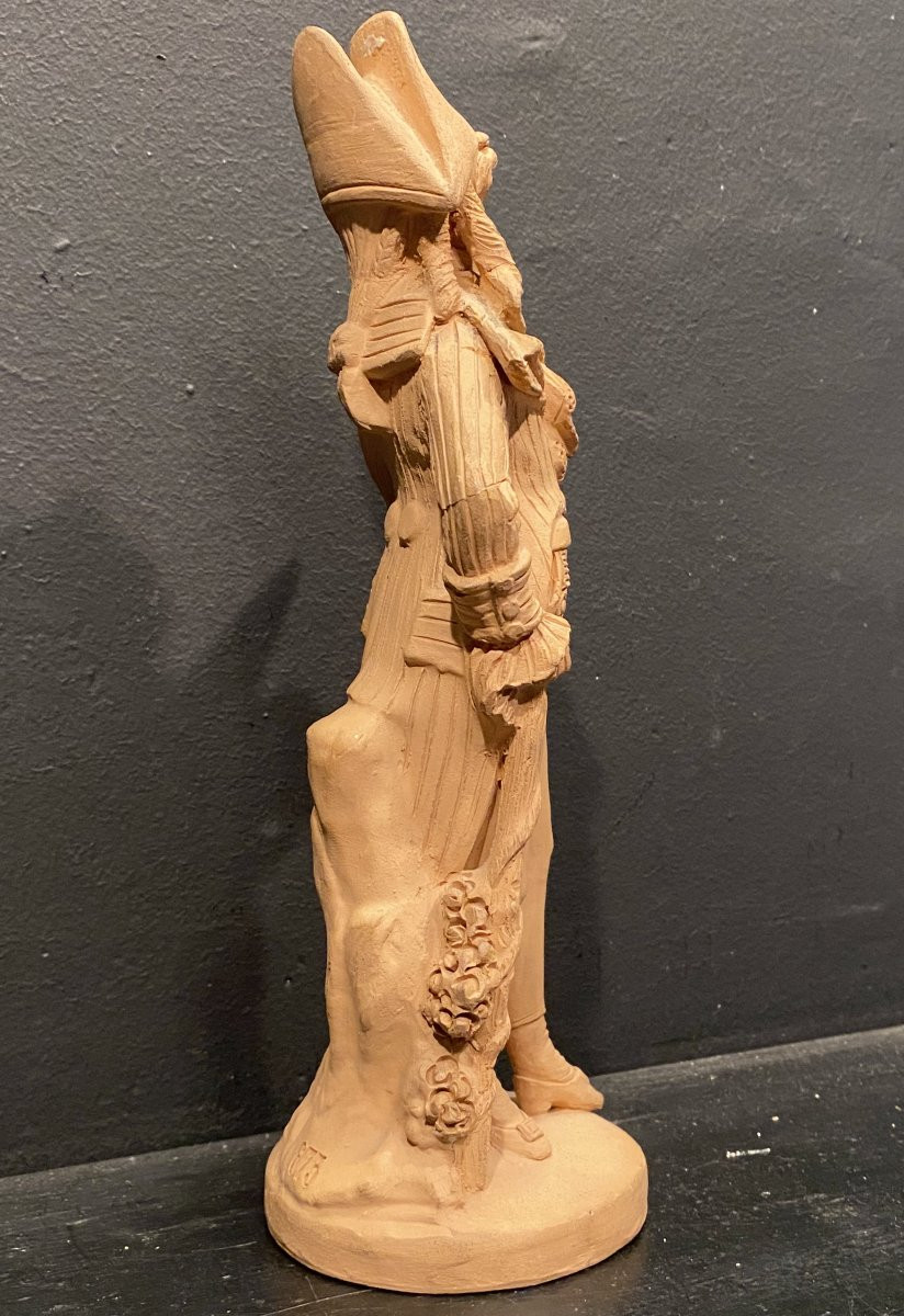 statuette en terre cuite représentant un incroyable -photo-4